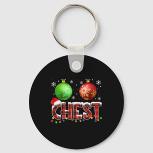 Chestnuts Fun Matching Couples Christmas Lights Nu Key Ring