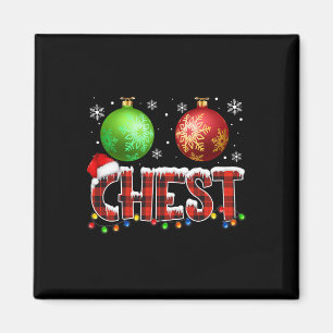 Chestnuts Fun Matching Couples Christmas Lights Nu Magnet