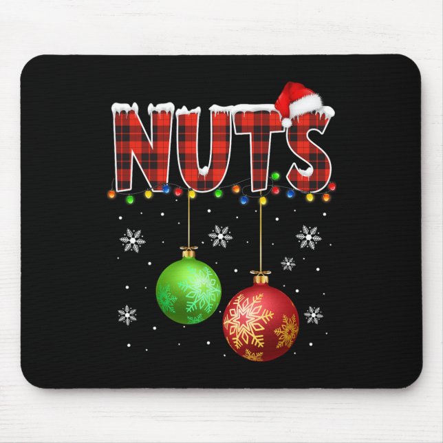 Chestnuts Fun Matching Couples Christmas Lights Nu Mouse Pad (Front)