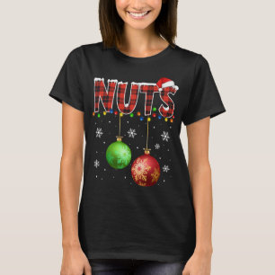 Chestnuts Funny Matching Couples Christmas Lights T-Shirt