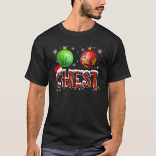 Chestnuts Funny Matching Couples Christmas Lights T-Shirt