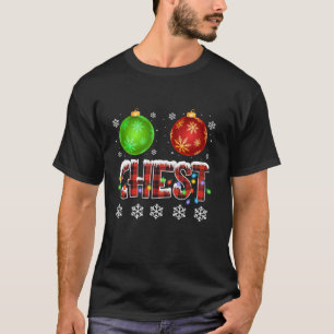 Chestnuts Funny Matching Couples Christmas Lights T-Shirt