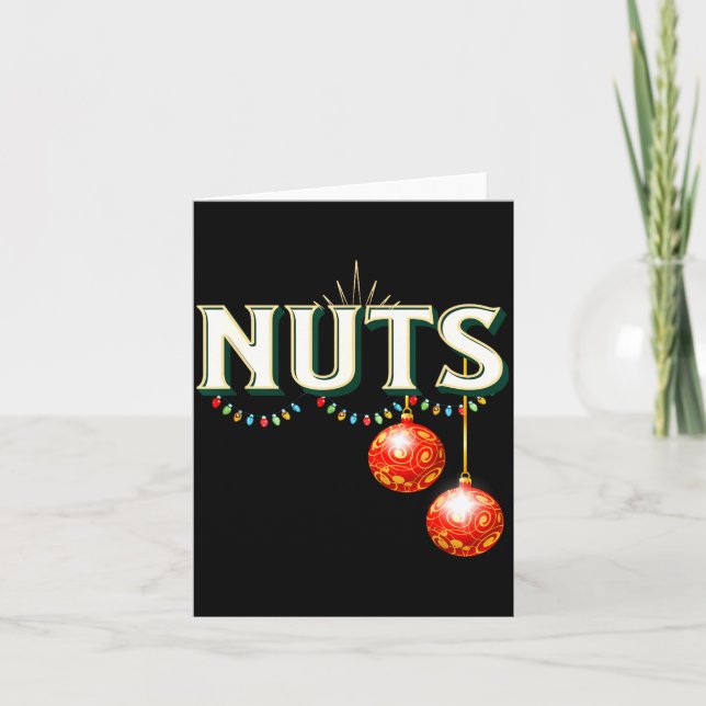Chestnuts Matching Christmas Family Funny Chest Nu Card (Front)