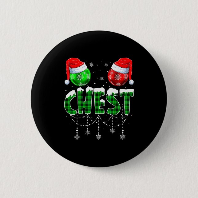 Chestnuts Matching Family Funny Chest Nuts Christm 6 Cm Round Badge (Front)