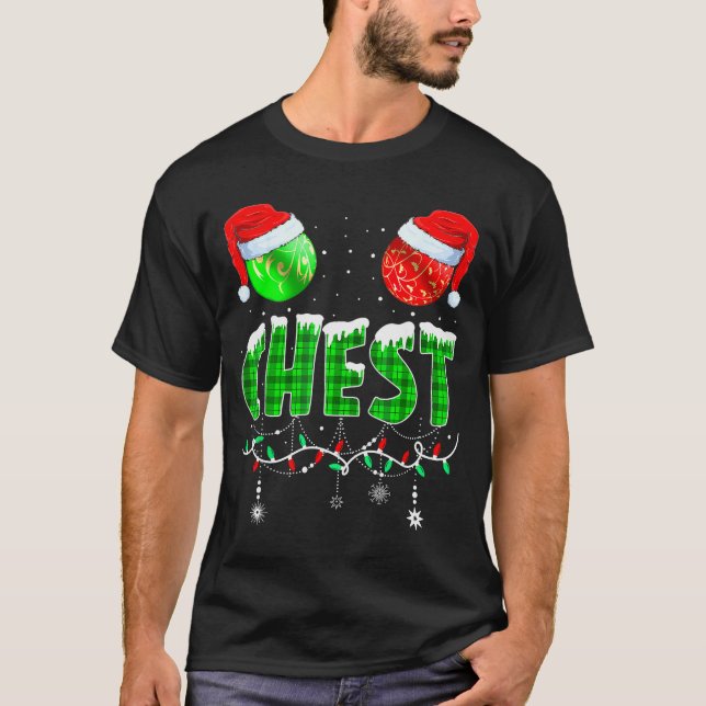 Chestnuts Matching Family Funny Chest Nuts Christm T-Shirt (Front)