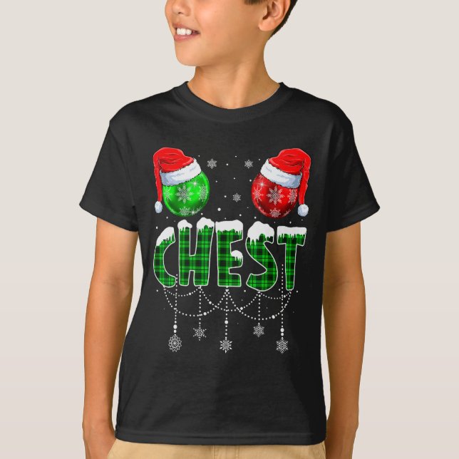 Chestnuts Matching Family Funny Chest Nuts Christm T-Shirt (Front)