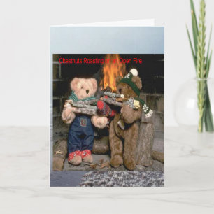 Chestnuts Roasting Holiday Card