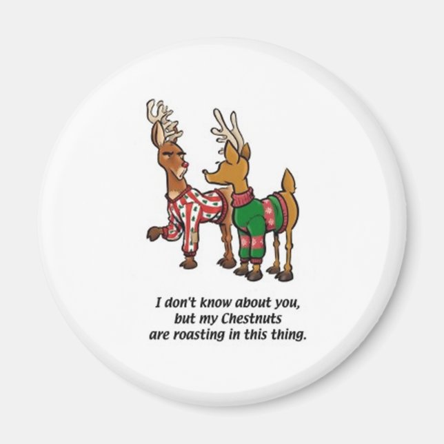 Chestnuts Roasting Magnet (Front)