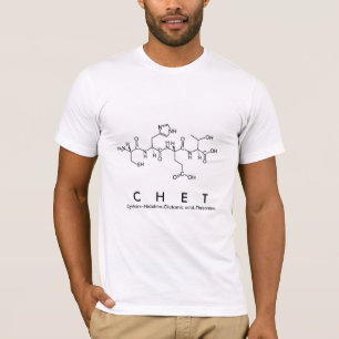 Chet peptide name shirt