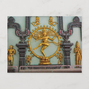 Chettiar Hindu Temple, Statue of Shiva Postcard