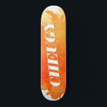 Cheugy Orange Paint Splatter Skateboard<br><div class="desc">Celebrate your cheugy with this awesome skate board. Email me at christie@christiekelly.com for help with custom items! Make it crafty,  people!</div>