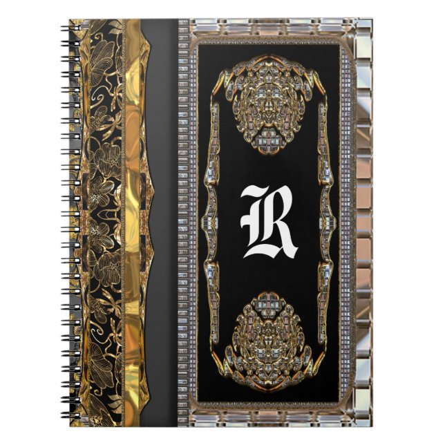 Cheveen French Baroque Monogram Notebook (Front)
