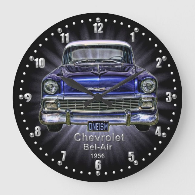 Chevrolet Bel-Air 1956 Quartz Wall Clock (Front)