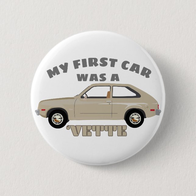 Chevrolet Chevette Vette retro classic car 6 Cm Round Badge (Front)