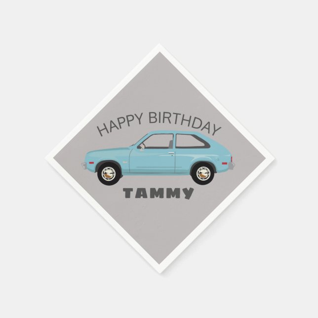 Chevrolet Chevette Vette retro classic car Napkin (Corner)