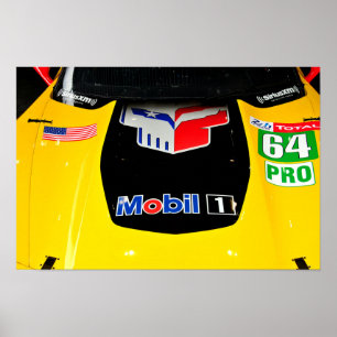 Chevrolet Corvette C7.R Front View Poster