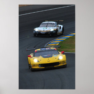 Chevrolet Corvette C7.R no64 24 Hours of Le Mans Poster