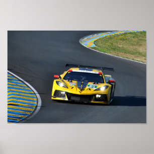 Chevrolet Corvette C8.R 24 Hours of Le Mans 2022 Poster