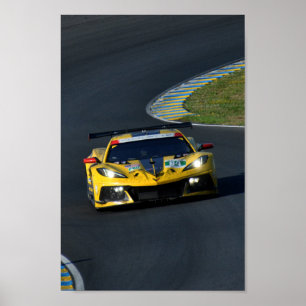 Chevrolet Corvette C8.R 24 Hours of Le Mans 2022 Poster