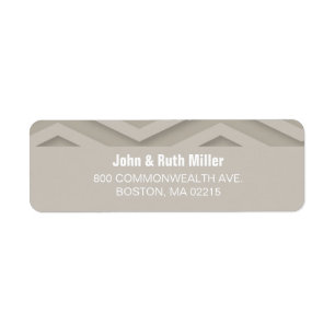 Chevron 3 Choose your Colour Return Address Labels