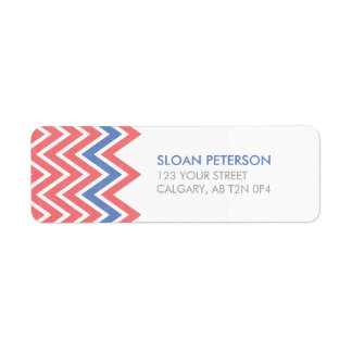 Chevron Address Label Return Address Label