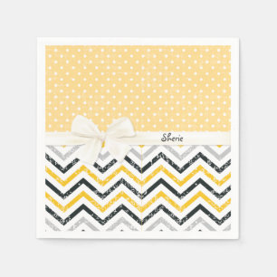 Chevron and Polka Dots Napkin