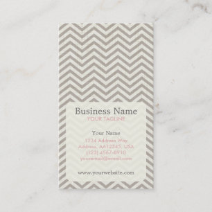 Chevron Appointment Business Card