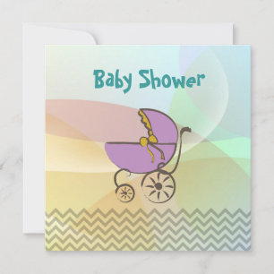 Chevron Baby Shower Invitation
