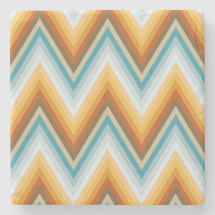 Chevron Background Pattern Stone Coaster
