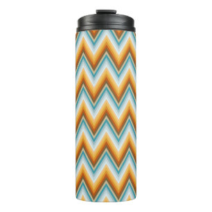 Chevron Background Pattern Thermal Tumbler