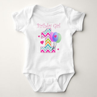 Chevron Birthday Baby 1st Birthday Baby Bodysuit