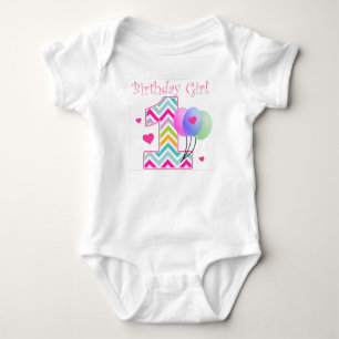 Chevron Birthday Baby 1st Birthday Bodysuit