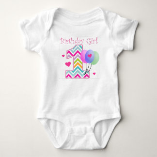 Chevron Birthday Baby 1st Birthday Bodysuit