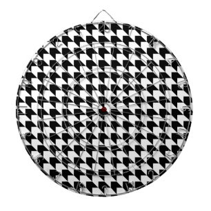 Chevron Black n White Dartboard