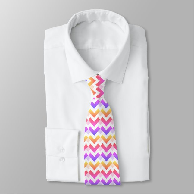 Chevron bloom tie (Tied)