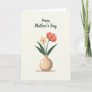 Chevron Blossom Wishes Card