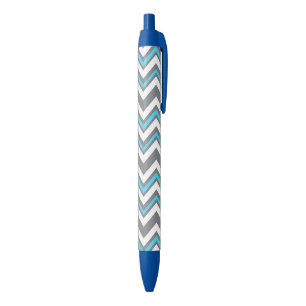 Chevron Blue Ink Pen