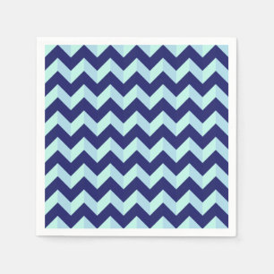 Chevron Blue Pattern Napkin