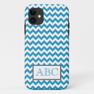 Chevron Blue & White iPhone 5 Case