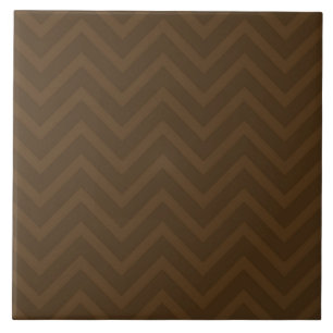 Chevron Brown Ceramic Tile