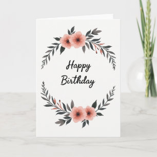 Chevron Celebration Wreath Card