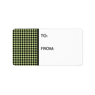 Chevron Checks Mint and Black Label