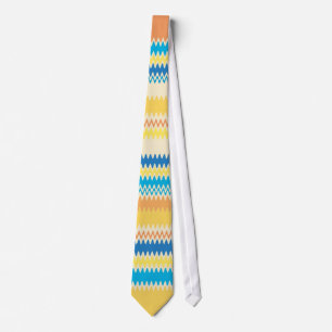 Chevron Colourful Zigzag Stripe Decorative Tie