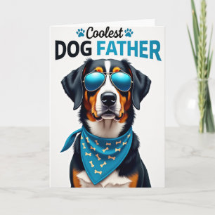 Chevron Coolest Dog Father Card