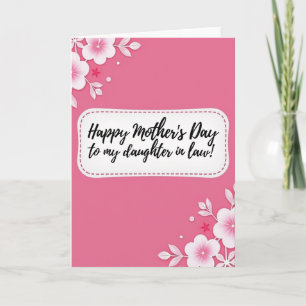 Chevron Daughter In Law Day Card