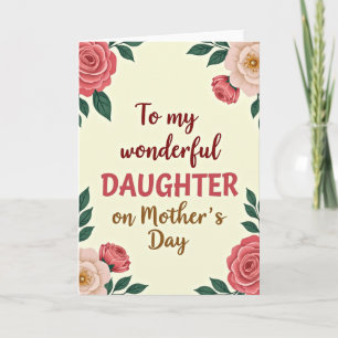 Chevron Daughters Mothers Day Card