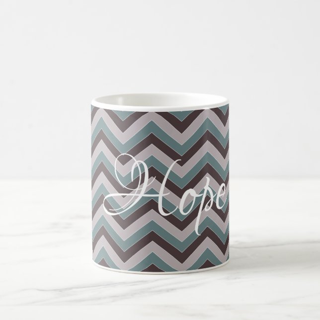 Chevron design coffee mug customisable (Center)