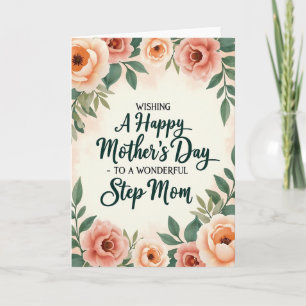 Chevron Elegant Botanical Card