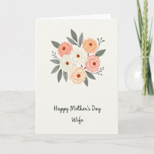 Chevron Elegant Flower Card