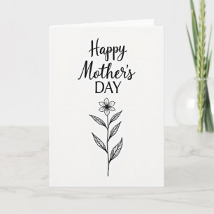 Chevron Elegant Mothers Day Card